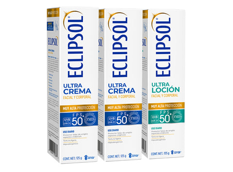Pack Eclipsol Protector Solar Crema y Loción de uso diario FPS 50+