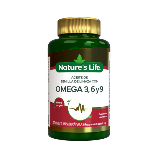 GRISI Nature's Life aceite Linaza Omega 3 6 y 9