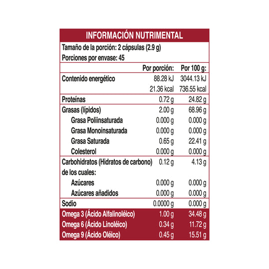 GRISI Nature's Life aceite Linaza Omega 3 6 y 9