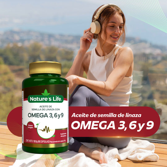 GRISI Nature's Life aceite Linaza Omega 3 6 y 9