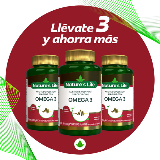 GRISI Pack Nature's Life Omega 3 Aceite Pescado