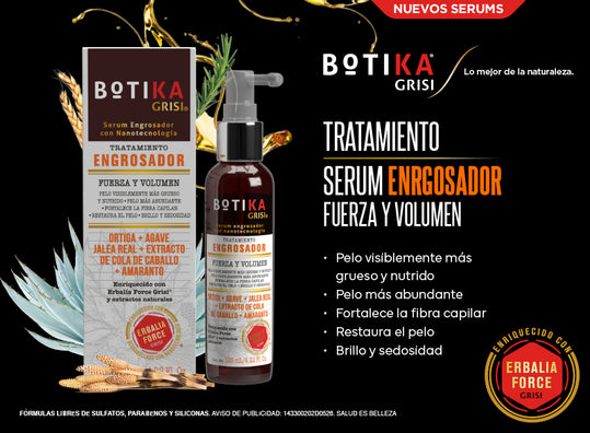 GRISI Kit Shampoo Botika Grisi Engrosador + nuevo Serum tratamiento capilar Engrosador