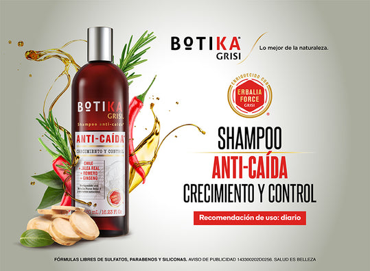 GRISI Kit Shampoo Botika Grisi Anti-caída + nuevo Serum tratamiento capilar Anti-caída