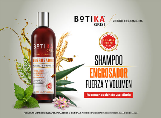 GRISI Kit Shampoo Botika Grisi Engrosador + nuevo Serum tratamiento capilar Engrosador