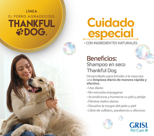 GRISI Kit Espuma de limpieza+ nuevas toallitas limpiadoras Thankful Dog