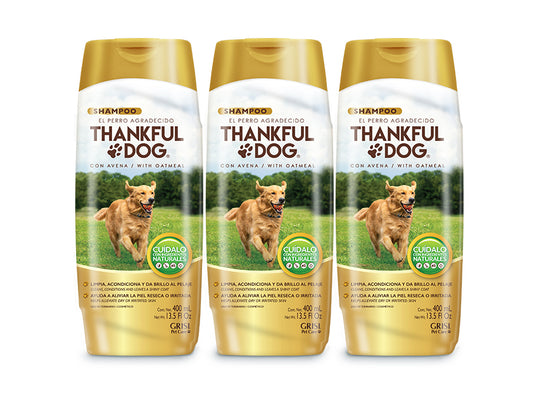 GRISI 3 Pack Shampoo Thankful Dog