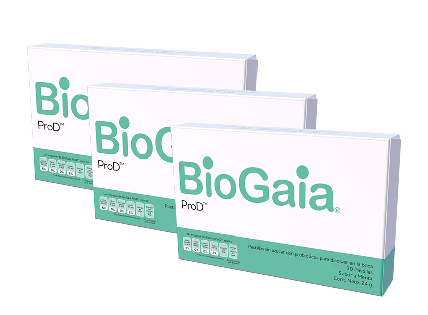 3 Pack BioGaia ProD Probióticos Orales