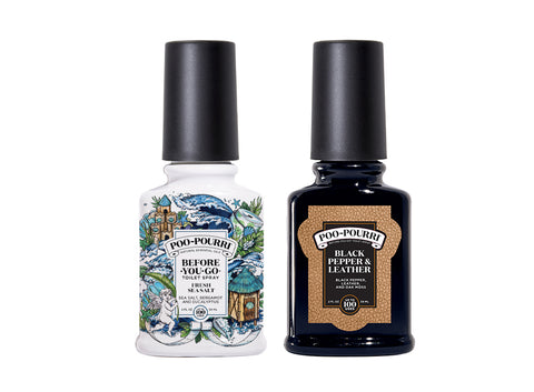 2 Poo-Pourri Fresh Sea Salt | Black Pepper&Leat 59 ml