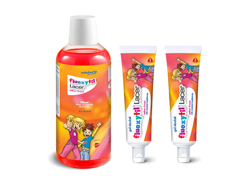 Gel dental infantil sabor fresa lacer anticaries